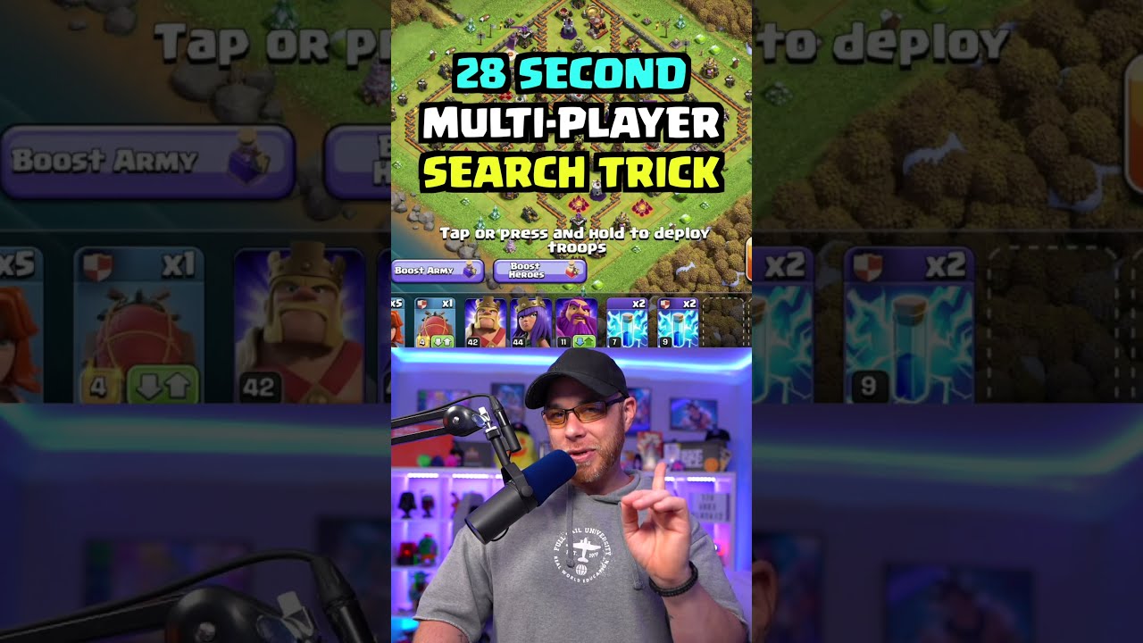 Clash Of Clans Beginner Tip 28 Second Farming Base Search Trick