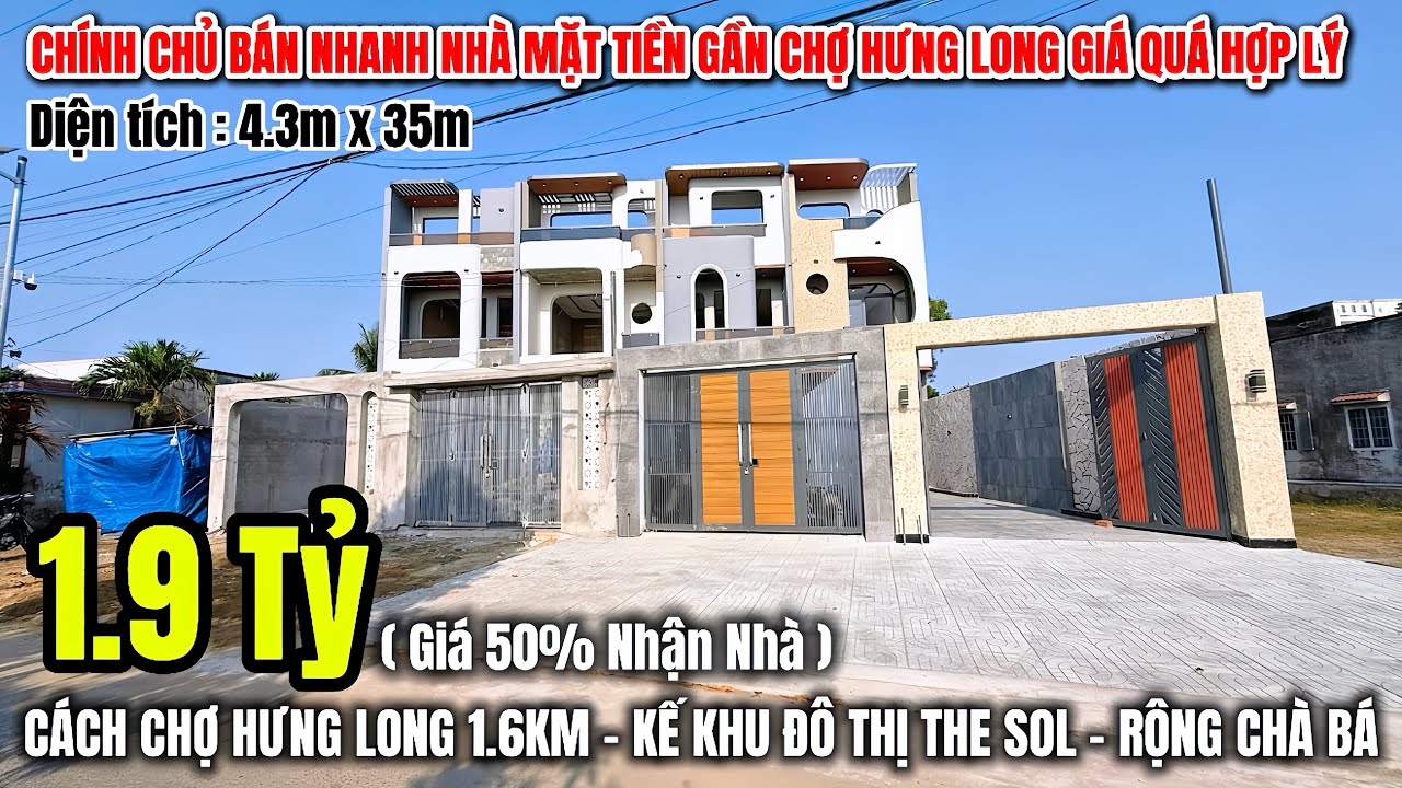Chính Chủ Bán Nhanh 🔥 Nhà Mặt Tiền Gần Chợ Hưng Long Giá Quá Hợp Lý | REVIEW NHÀ ĐẸP BÌNH CHÁNH