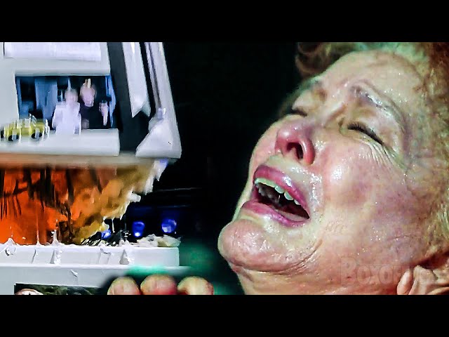 Junkie Grandma gets eaten by her fridge