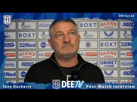 Tony Docherty | Rangers Post Match Interview | Now Available on DeeTV