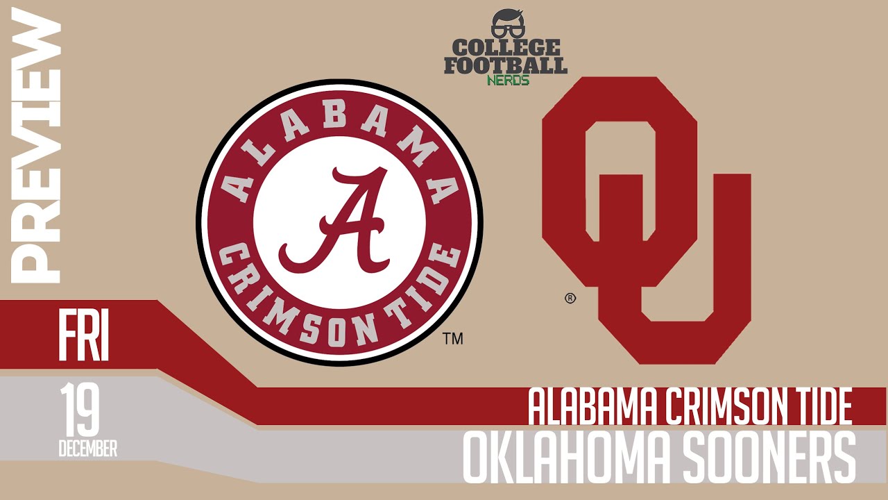 College Football Playoff - Oklahoma vs Alabama - Model and Prediction