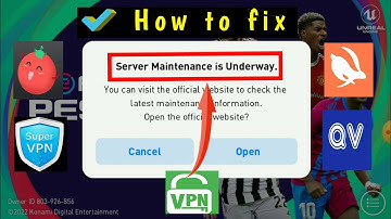 Server maintenance underway problem solve pes 2021 Mobile