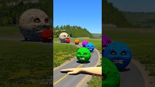 Big & Small Moon Cars vs Big Hand Slap #17
