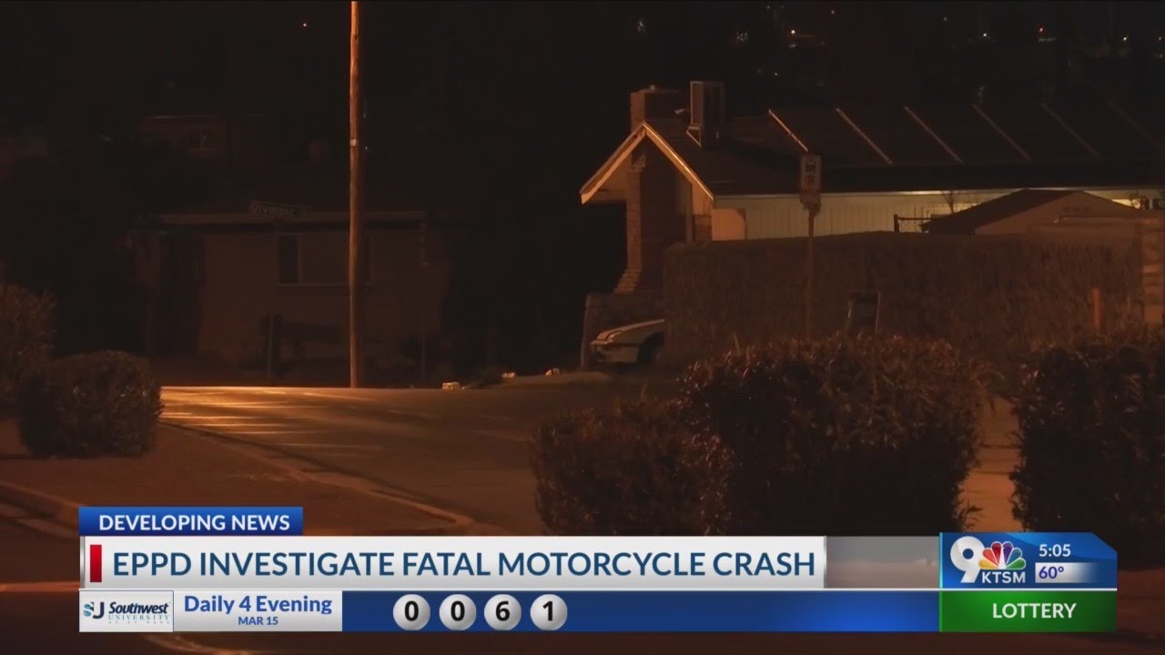 EPPD investigate fatal motorcycle crash - YouTube