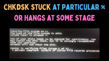 How to Fix ChkDsk Scan Stuck at Particular % Or Hangs At Some Stage on Windows 11
