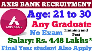 Axis Bank Recruitment 2020