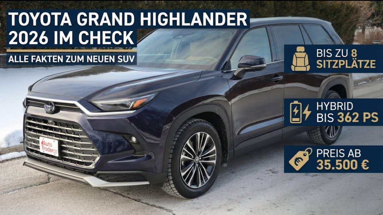 2026 Toyota Grand Highlander: Technische Daten & Ausstattung