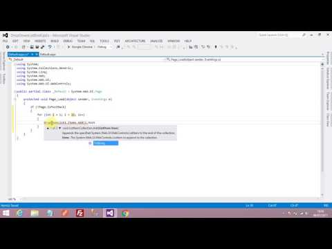 Bind dropdownlist in Asp.Net