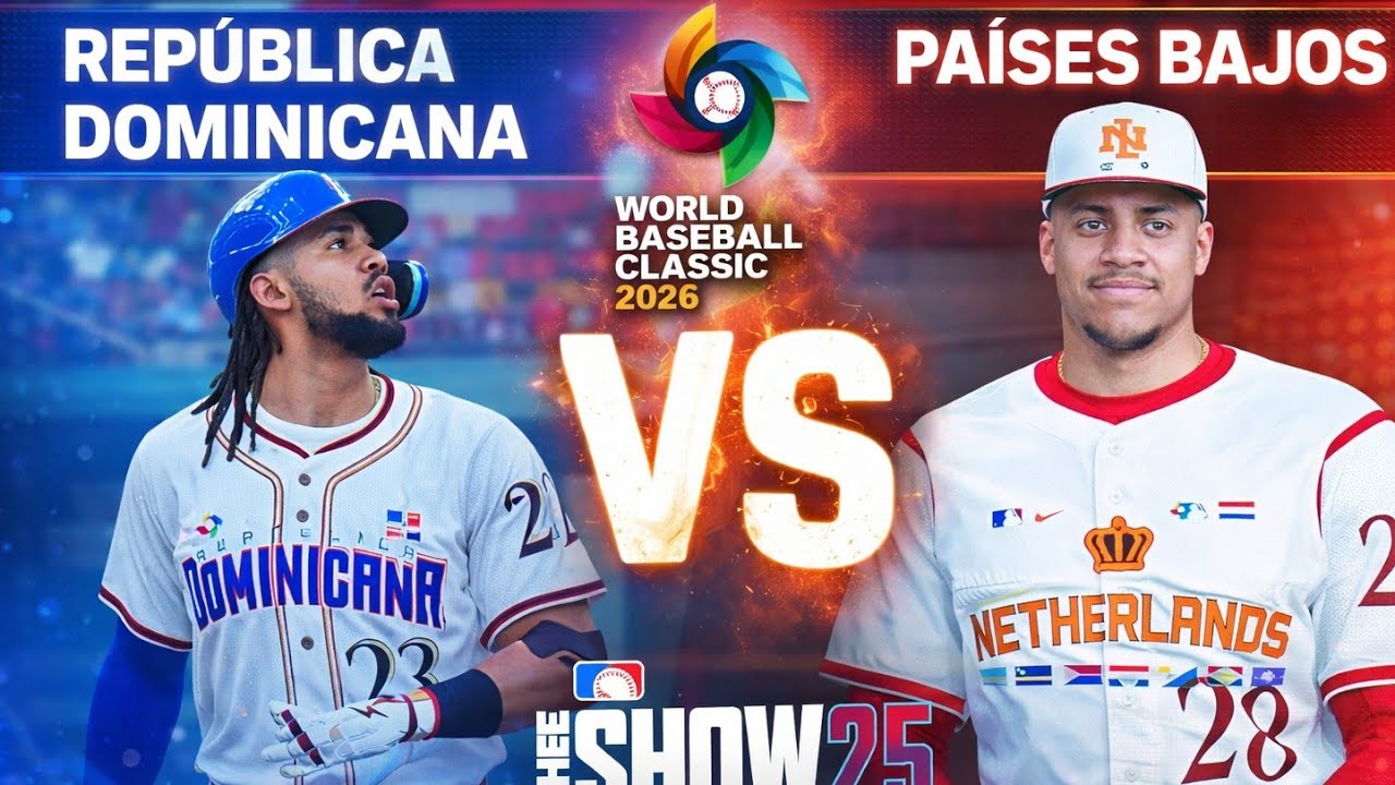 República Dominicana vs Países Bajo WBC 2026 MLB The Show (25) en vivo