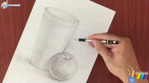 Vẽ theo mẫu: cái cốc và quả