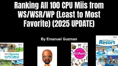 Ranking All 100 WS/WSR/WP CPU Miis from Worst to Best (Welcome Back Special) (2025 Update)