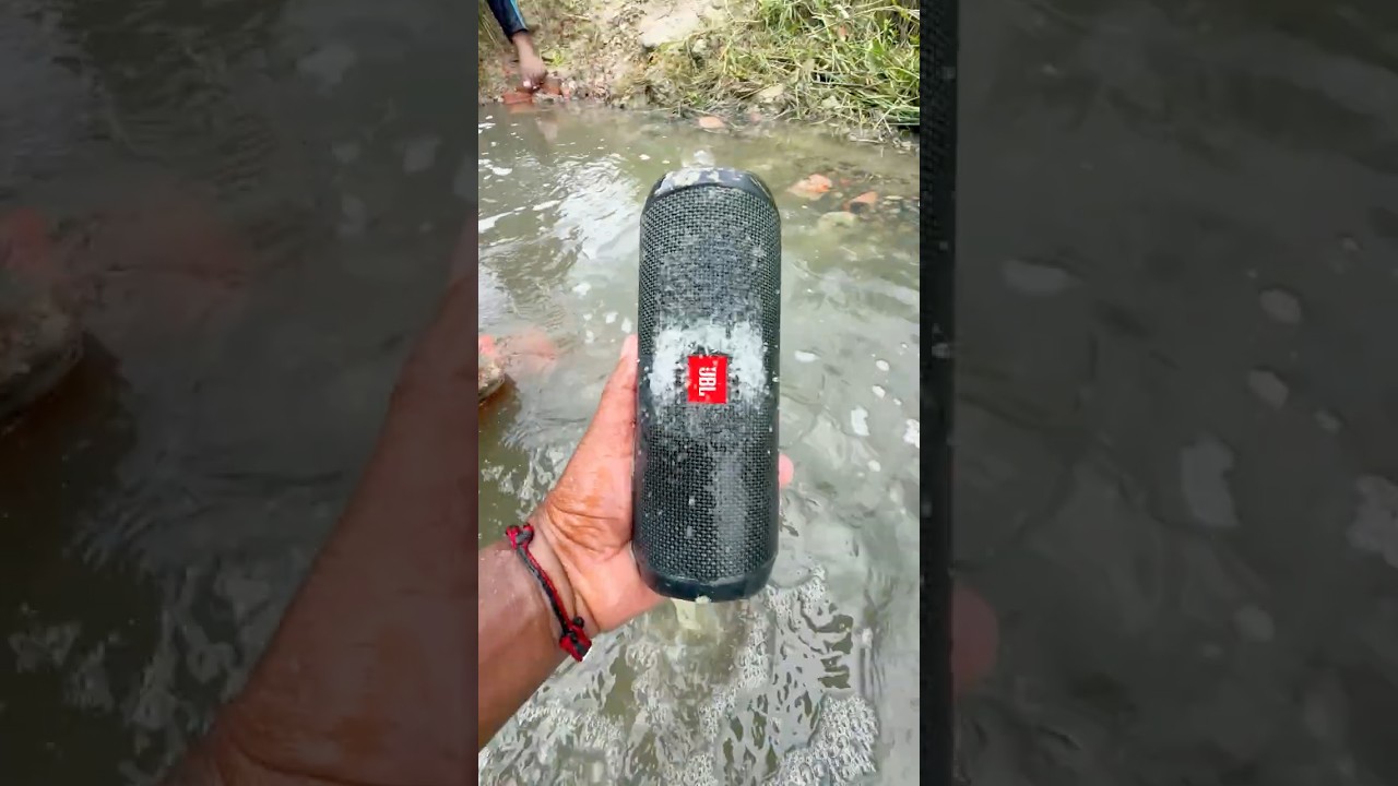 JBL flip2 essential speaker drop in mud