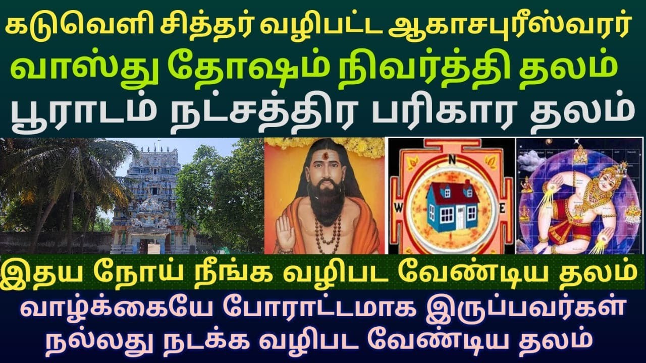 கடுவெளி ஆகாசபுரீஸ்வரர் கோயில் | பூராடம் நட்சத்திர தலம் | Kaduveli Aagashapureeshwarar Temple