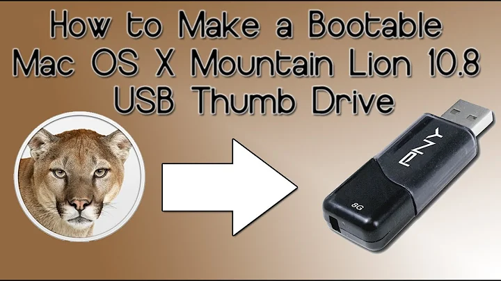 How to Make a Bootable Mac OS X Mountain Lion 10.8 USB Thumb Drive