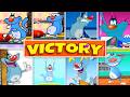 Evolution of Oggy and the Cockroaches Games Victory Animations