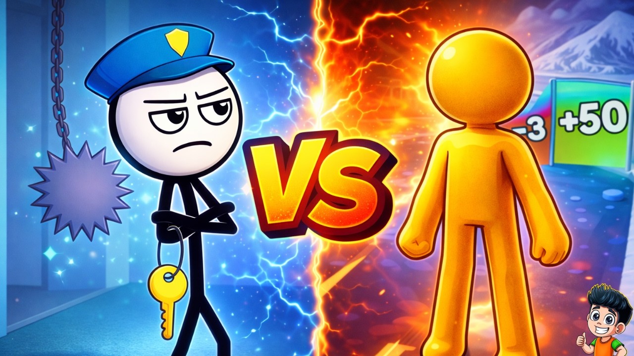 Thief Puzzle vs Tall Man Run – Funny & Hard Levels!