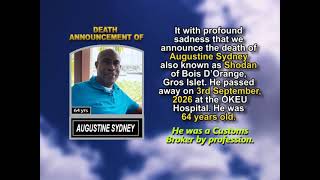 Augustine Sydney ~ Short Obituary