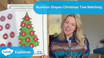🎄 Numicon Shapes Christmas Tree Matching Activity 🔔