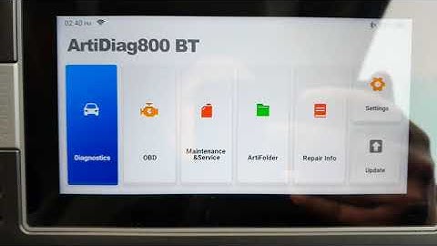 TOPDON ArtiDiag800 BT scanner demonstration - reset DPF and eolys PAT fluid levels uk artidiag 800bt