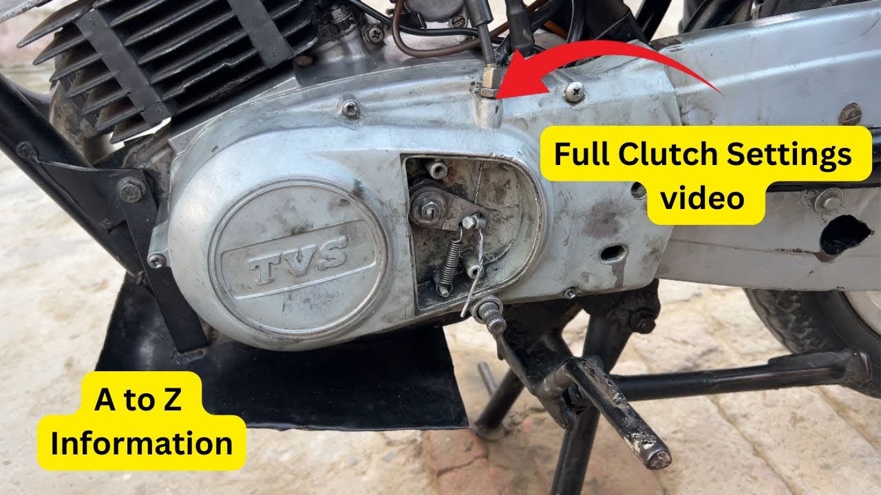 suzuki max 100 clutch Plate setting video | How to Change Clutch Cable in tvsmax100 & Suzuki samurai