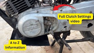 suzuki max 100 clutch Plate setting video | How to Change Clutch Cable in tvsmax100 & Suzuki samurai 1987 Suzuki Samurai Clutch Cable