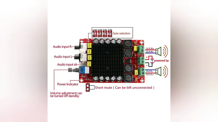 #TDA7498 #HighPower  Digital Amplifier Board Car Amplifier DU55