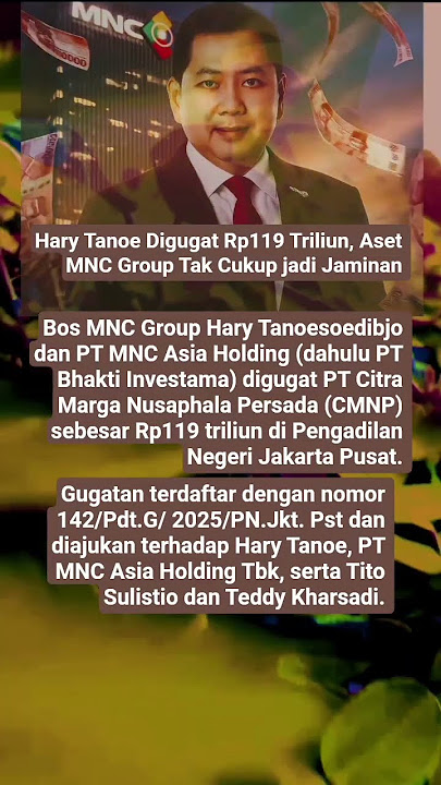 Hary Tanoe Digugat Rp119 Triliun #gugatan #harytanoe #mncgroup #news #beritaterkini #shorts #short