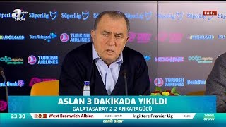 Galatasaray 2 - 2 Ankaragücü Fatih Terim Maç Sonu Basın Toplantısı Düzenledi A Spor