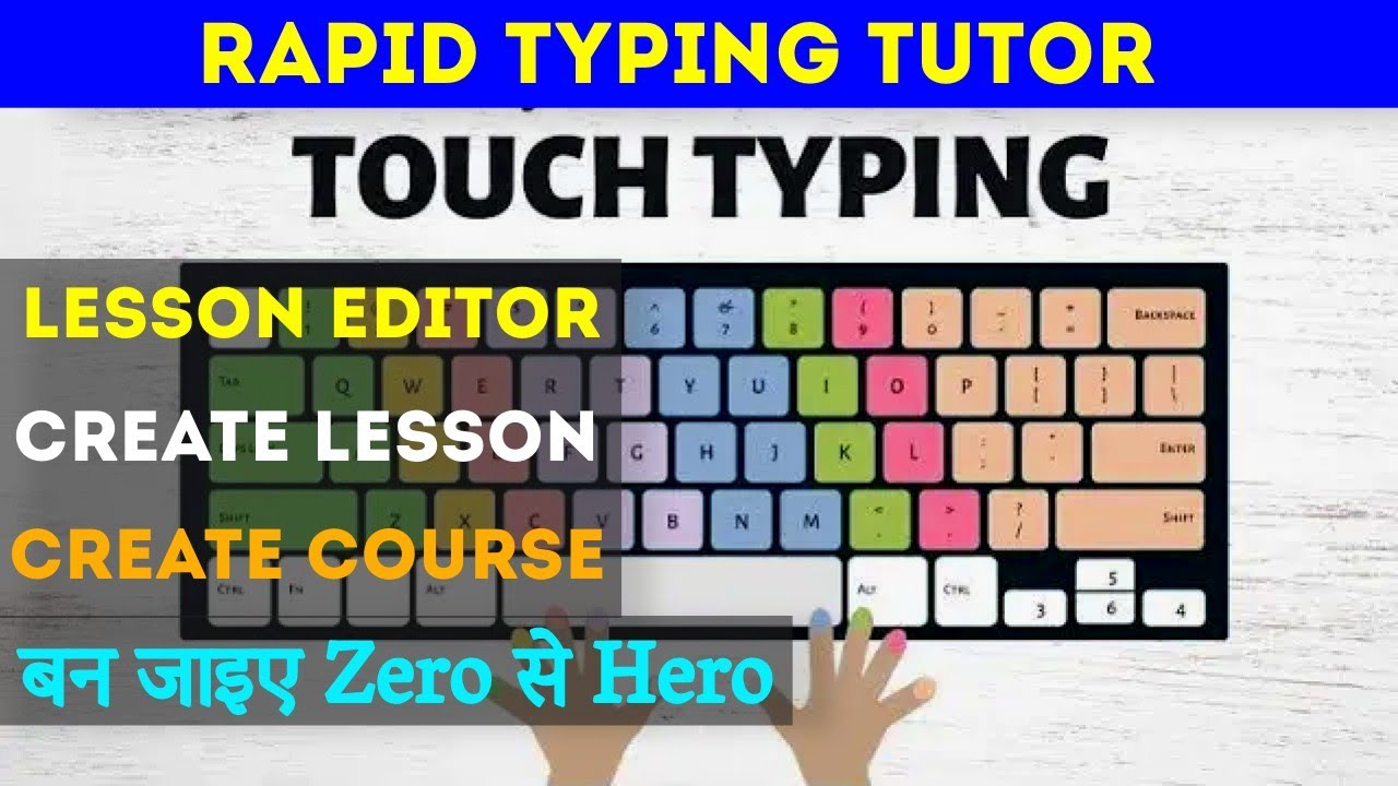 Lesson Editor In Rapid Typing Tutor CREATE CUSTOM COURSE AND LESSON Lesson Editor In Rapid Typing Tutor CREATE CUSTOM COURSE AND LESSON