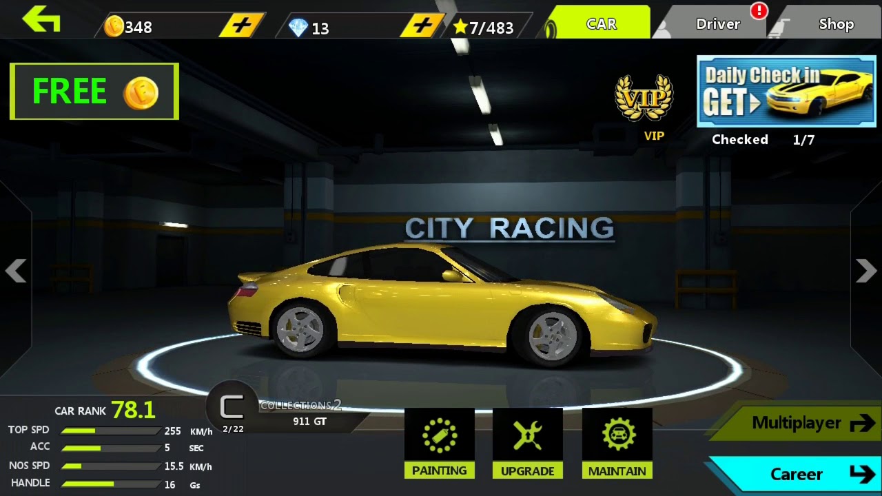 Unlock new car/city racing lite/gameplay 2 YouTube