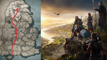 Walk Across The Map | Timelapse | Assassins Creed Valhalla | 4K60