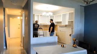 Cowry kitchen cabinet installation. Time lapse.