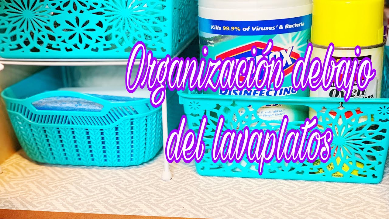 Organiza conmigo debajo del lavaplatos, fregadero o sink/ Limpieza y organización de la Cocina