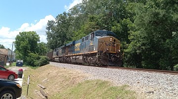 THE CHASE WAS ON FROM LITTLE MOUNTAIN TO CHAPIN SC, CN&L SUBDIVISION CSX FULLY LOADED COAL TRAIN