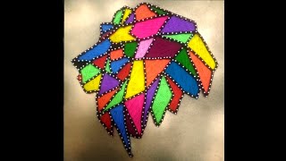 String Art Lion Face