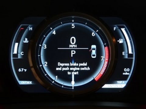 Car Tech - 2014 Lexus IS F-Sport's gorgeous gauges