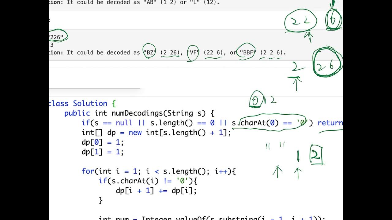 贾考博 LeetCode 91. Decode Ways 女神说的你永远听不懂 - YouTube