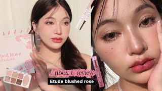 Unbox &amp; review ETUDE blushed rose collection พรีเซนเตอร์คอลนี้น่ารักมาก ! 🐰|  mildnitha