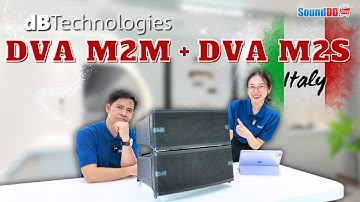 DVA M2M+DVA M2S ตู้ลำโพง Line Array 2 ทาง 400W ของ dBtechnologies [ Italy ] 💯เทคโนโลยี DIGIPRO G3 ✔️