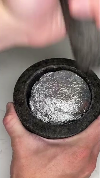 How to turn a aluminium foil into a perfect ball ✨