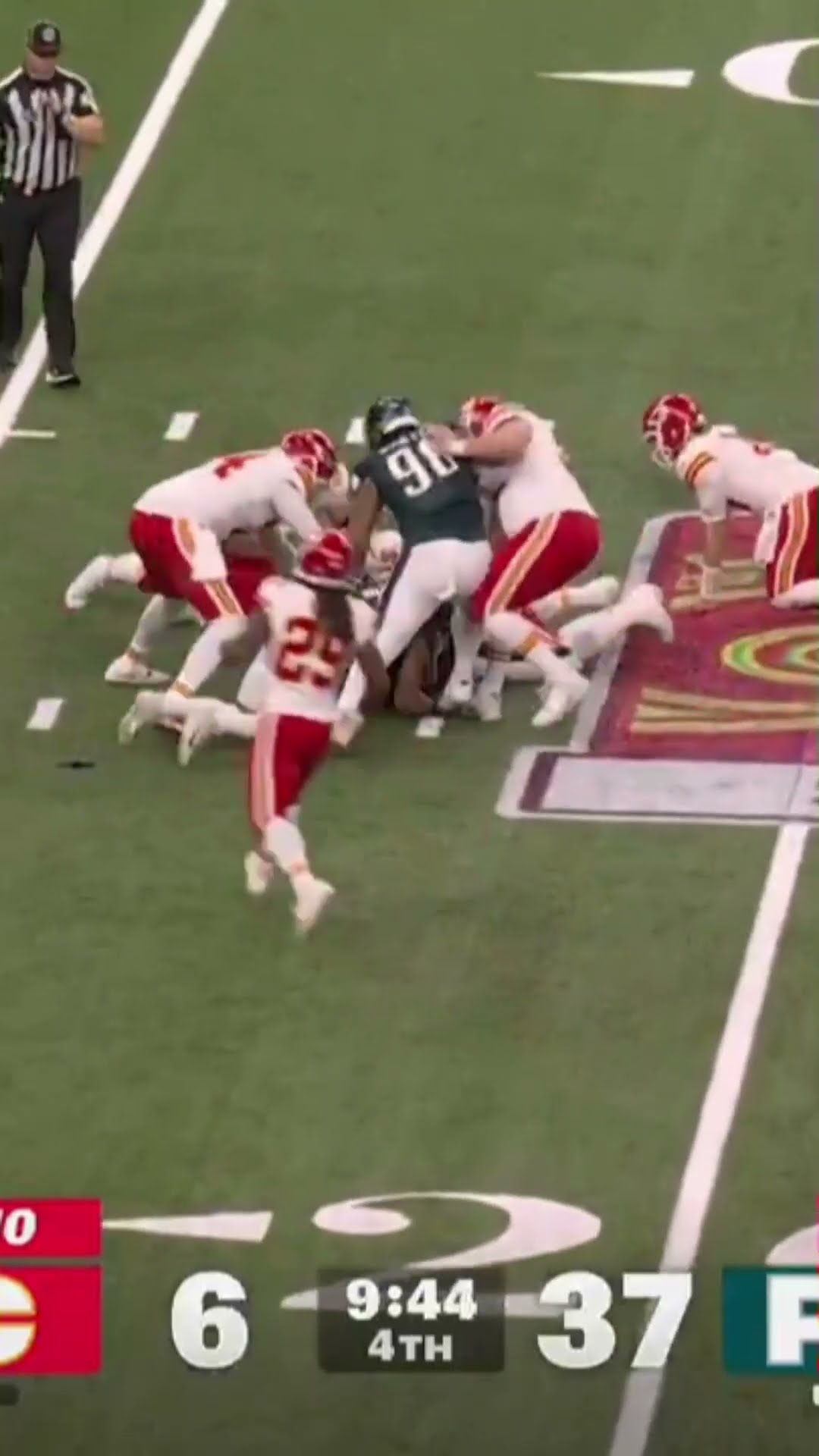 Milton Williams with the STRIP SACK! TIME TO PARTY, PHILLY ?? Eagles vs Chiefs Super Bowl Highlights