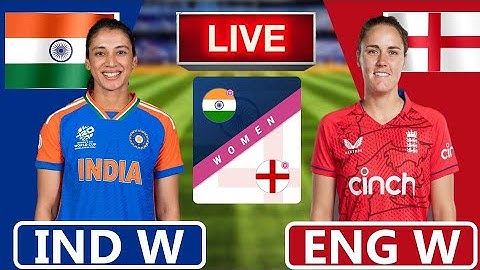 🔴Live: INDIA vs ENGLAND Women | 1st T20 | Live Cricket Score & Commentary
