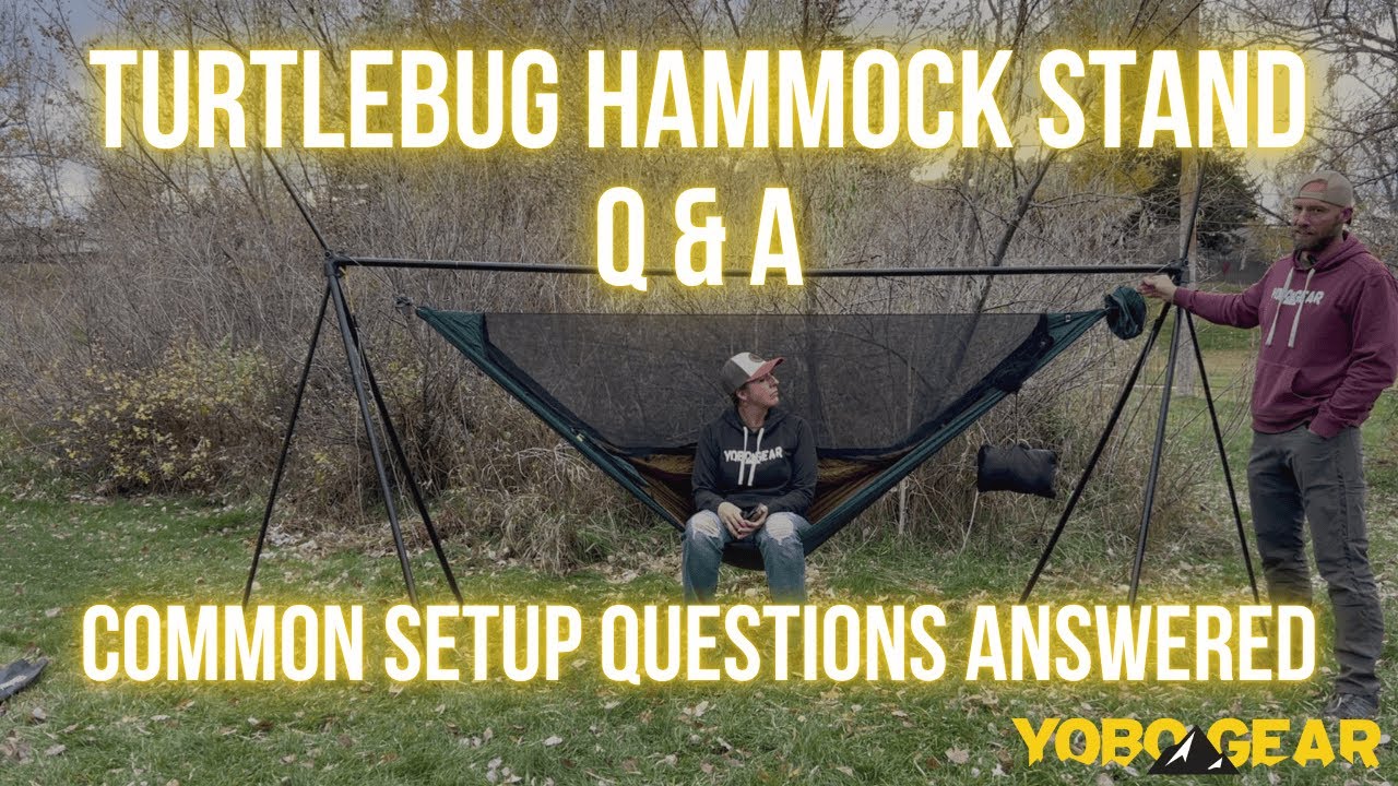 Turtlebug Hammock Stand Q & A -- Common Setup Questions Answered - YouTube