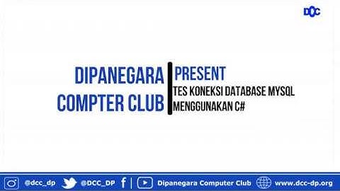 C#   Tes Koneksi Database Mysql