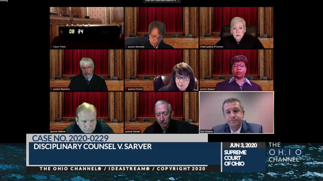 Disciplinary Counsel v. Jason A. Sarver, Case No. 2020-0229