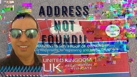 How to change address in logbook/V5c/Easy 1 minute video! #New