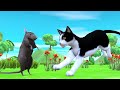 बिल्ली और चूहा Hindi Kahaniya - Panchatantra Moral Stories - 3D Animated Hindi Fairy Tales