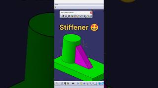 CATIA V5 Stiffener Command on cylindrical part | Complete Tutorial in Hindi