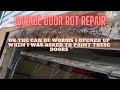 Garage Door Repair Rotted Framing and Door Bottom