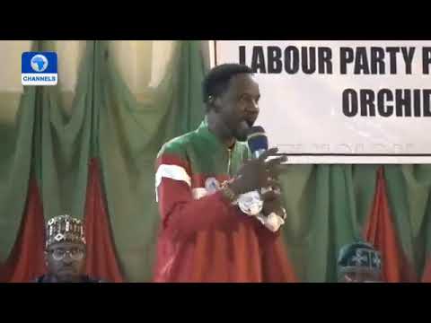 Video of Faduri Oluwadare Stepping Down for Peter Obi at the Labour Party Convention in Asaba